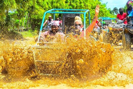 Full-day Buggy + Booze Cruise Party Boat with snorkeling