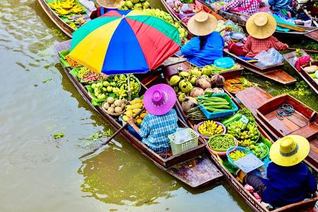 Bangkok: Private Train, Floating Market with Train/Boat Ride