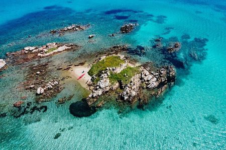 Kayak Tour to Magdalene Island with Snorkeling and Typical Aperitif