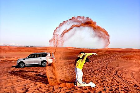 Dubai Morning Desert Safari Sand Boarding & Camel Ride ( jeep)