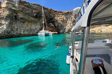 Around Comino, Blue & Crystal Lagoon and Caves Half day trip 