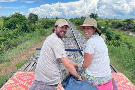 Battambang: Bamboo Train and Bat Cave from Siem Reap