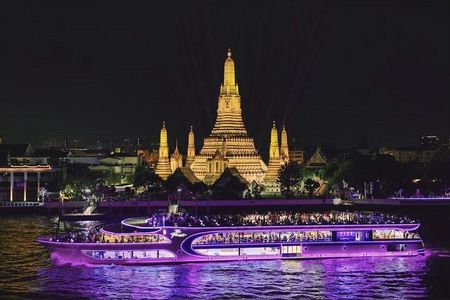 Romantic Sunset The Planet Cruise with Bangkok Night Views