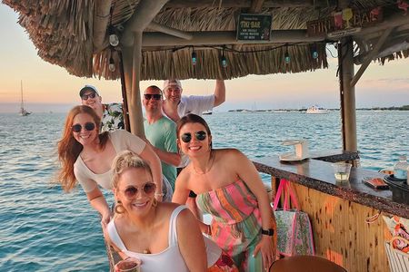 Key West: Private Sunset Cruise on an Authentic Tiki Bar Boat 