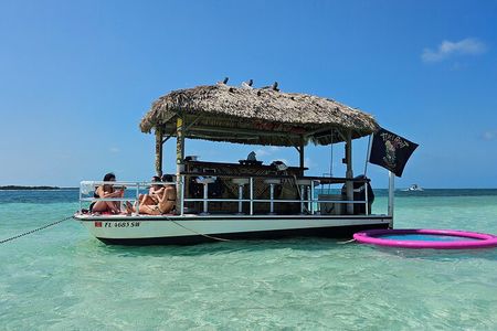 Key West Tiki Bar Boat Cruise to Popular Sand Bar 