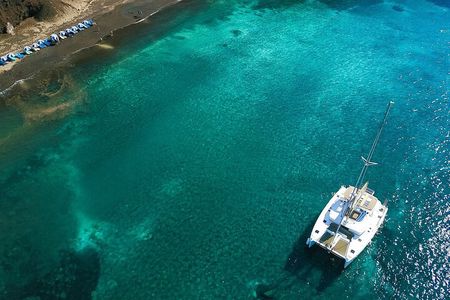 Santorini Joy Sailing Catamaran Cruise with BBQ & Drinks