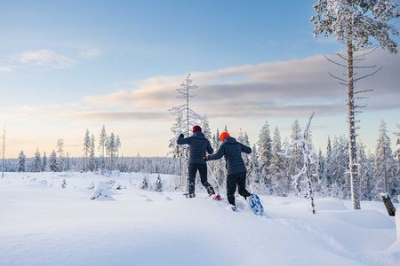 Wilderness snowshoe adventure