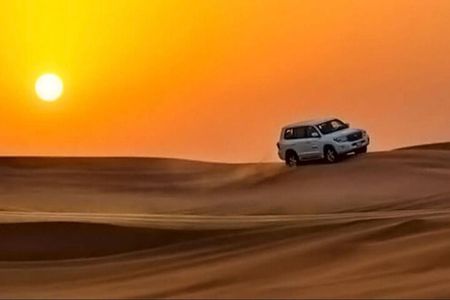 Doha: Inland Sea Desert Safari with Camel Ride & Dune Bashing
