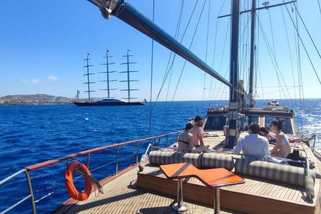 Shared Mykonos Sail Cruise to Delos and Rhenia Islands