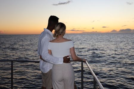Oahu: Private Sunset Cruise and Dolphin Watch with Hot Buffett