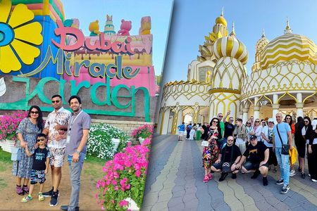 Dubai Miracle Garden and Global Village Tour with Transfer