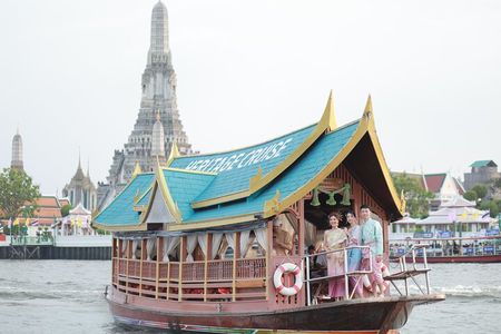 Bangkok Three Temples Tour with Grand Palace & Heritage Cruise