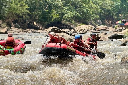7 Hour Sticky Waterfall and Double Rafting Adventure