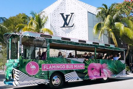 Miami Bus Tour - Flamingo Bus Miami Tours Open-Air Trolley