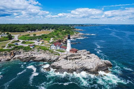Morning Lighthouse Cruise Along the Coast of Portland Maine