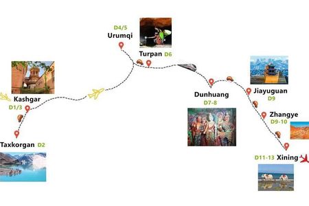 13 Days Silk Road Group Tour: Xinjiang, Gansu, Qinghai