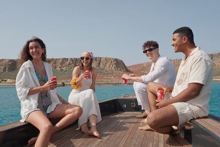 From Kissamos Balos And Gramvousa Speedboat Cruise with Drinks