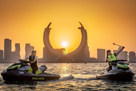 Doha Self Ride Jet Ski Experience with pickup and drop off
