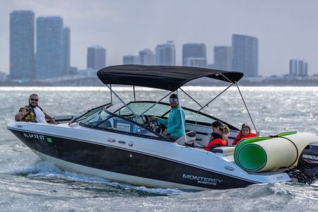 Fun Boat Rental with Captain in Miami Beach - up to 6 people