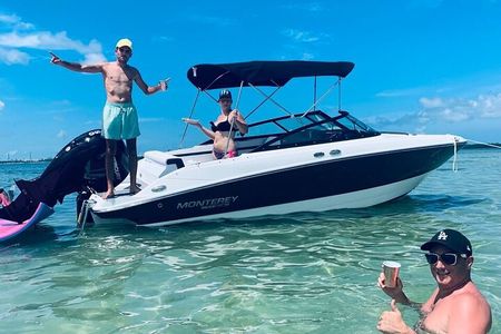 Fun Boat Rental with Captain in Miami Beach - up to 6 people