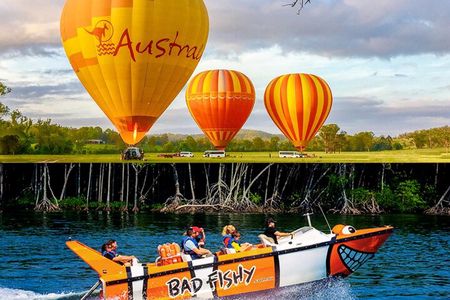 Cairns Hot Air Balloon Flight + Bad Fishy Jet Boating Cairns