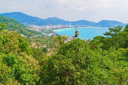 Phuket Jungle Adventure with 42 Zipline Platforms and ATV Safari 