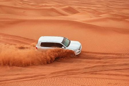 Dubai Private Morning Safari Dune Bashing Camel Ride Sandboarding