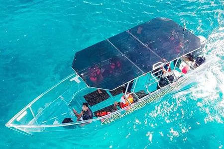 Incredible Transparent Boat Ride in Cancun 