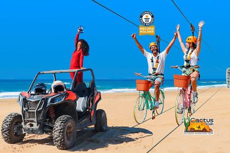 Beach UTV & Sky Bike COMBO in Cabo by Cactus Tours Park