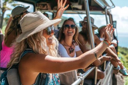 Fun & Affordable! West Maui Open-Air Sightseeing Tour!