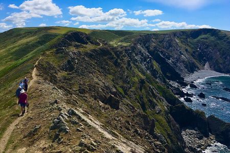 Guided walk on the remote and wild North Cornish coast