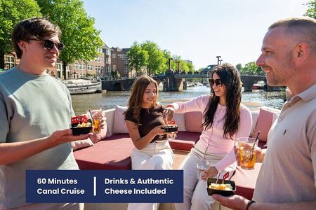 Dutch Cheese & Drinks Guided Amsterdam Boat Tour, All Included