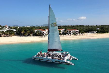 Prickly Pear Catamaran Trip from St Maarten Including Lunch