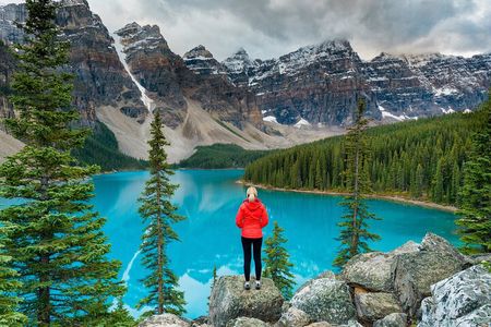 Moraine Lake Banff Town Lake Louise Johnston Canyon Bow Falls