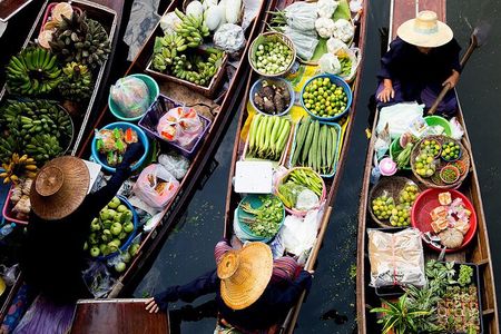 Floating Market and train market