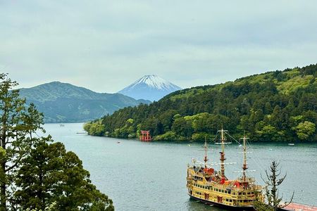 Hakone Private Sightseeing Tour with Onsen & Lake Ashi Cruise