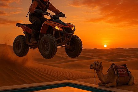 Marrakech: Quads & Camels On Sunset and Dinner Show under Stars 