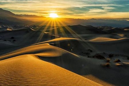 Sunset & sunrise Desert Safari with Sandboarding and Camel Ride