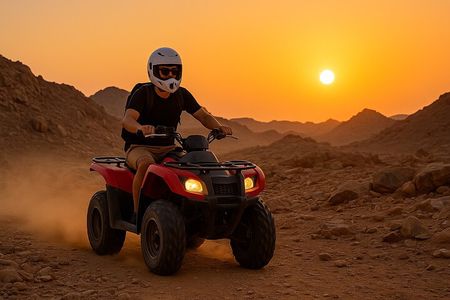 Premium Agafay Desert: Camel, Quad, Dinner & Fire Show 