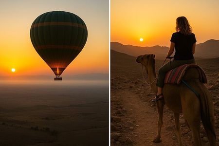 Sunrise Hot Air Balloon & Sunset Desert Adventure in Marrakech