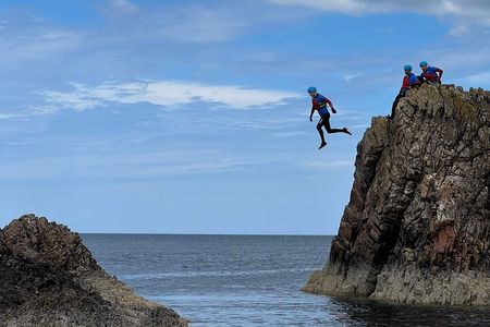 Coasteering Adventure at Portknockie and Bow Fiddle Rock