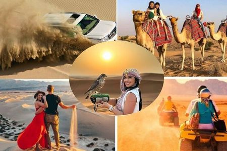 Doha Half Day Desert Safari Dune Bashing CamelRide & Sandboarding