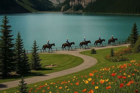 Lake Louise, Emerald Lake, Johnstone Canyon, Minnewanka Cruise