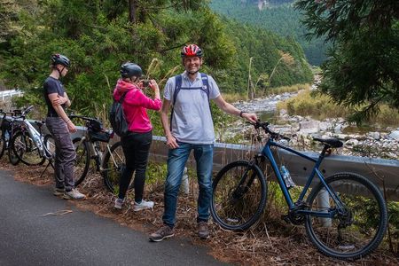 E-Bike tour through old rural Japanese silver mining town