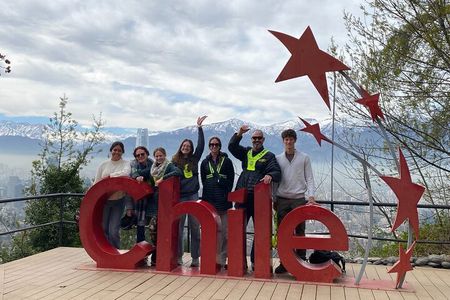 City tour Santiago on electric scooter, nature and city