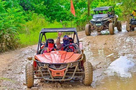 Punta Cana Buggy Adventure to Macao Beach with Taino Cave Swim 