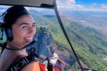 Rio de Janeiro: Helicopter Flight Without Doors Christ the Redeemer