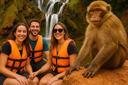 Ouzoud Waterfall Adventure With Boat Ride & Wild Monkeys