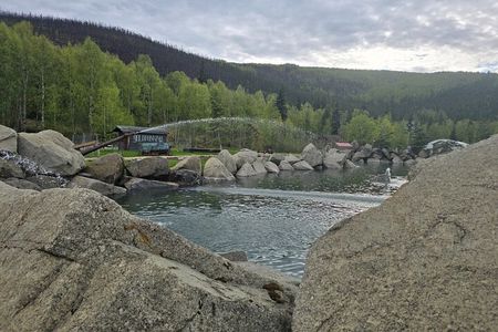 Midnight Sun Magic Chena Hot Springs Soak and Ice Museum Tour