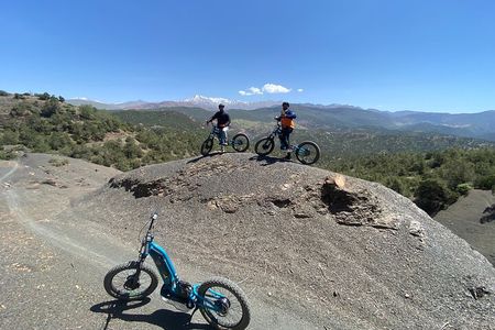 Electric mountain bike, electric scooter, Atlas Mountains